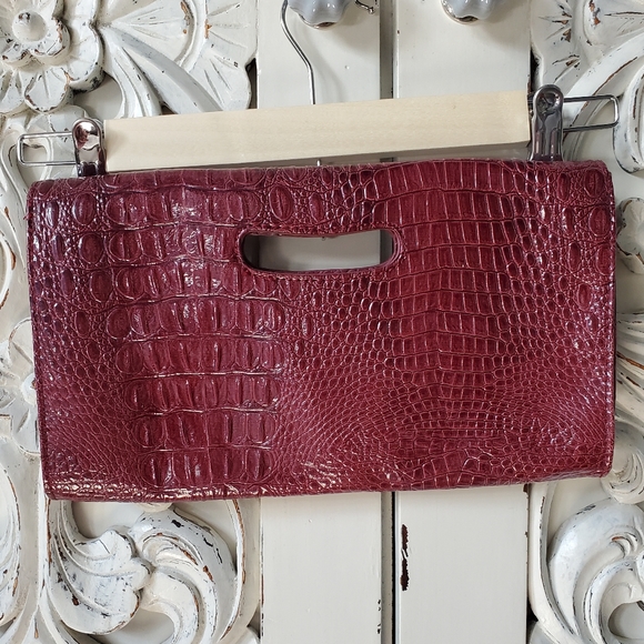 Nine West burgundy clutch purse - Picture 3 of 12